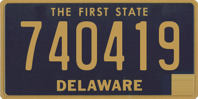 DE license plate 740419