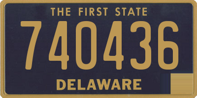 DE license plate 740436