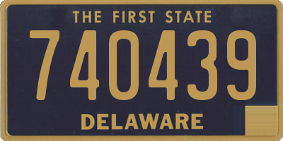 DE license plate 740439