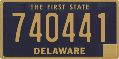 DE license plate 740441