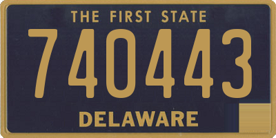 DE license plate 740443
