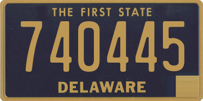 DE license plate 740445