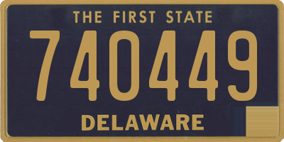 DE license plate 740449