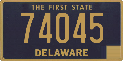 DE license plate 74045