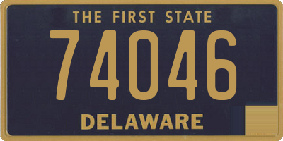 DE license plate 74046
