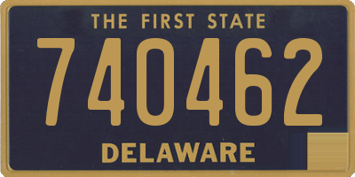 DE license plate 740462