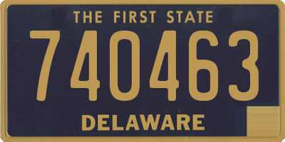 DE license plate 740463