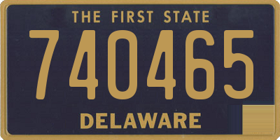 DE license plate 740465