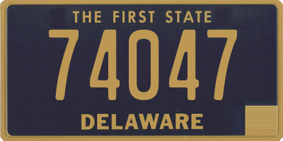 DE license plate 74047