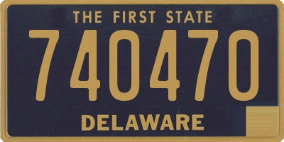 DE license plate 740470