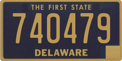 DE license plate 740479