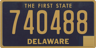 DE license plate 740488