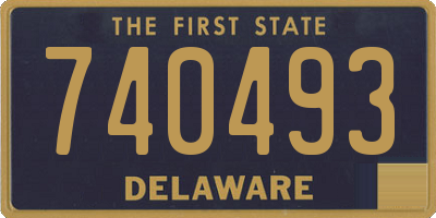 DE license plate 740493