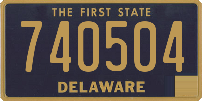 DE license plate 740504