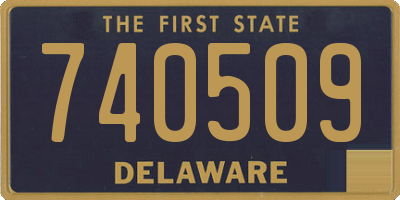 DE license plate 740509