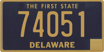 DE license plate 74051