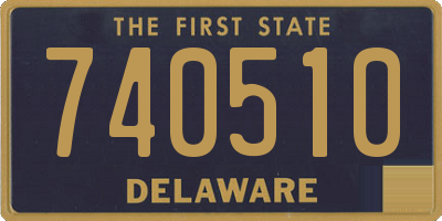 DE license plate 740510