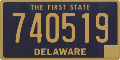 DE license plate 740519