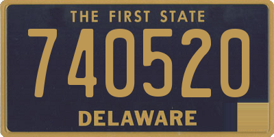 DE license plate 740520