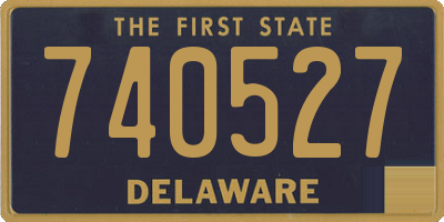 DE license plate 740527