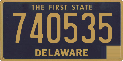 DE license plate 740535