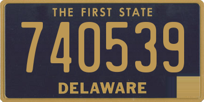 DE license plate 740539