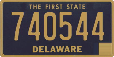 DE license plate 740544