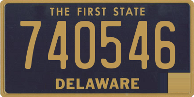 DE license plate 740546
