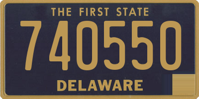 DE license plate 740550