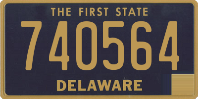 DE license plate 740564