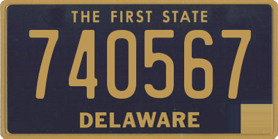 DE license plate 740567