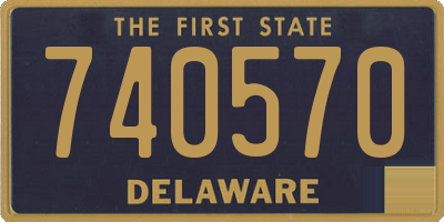 DE license plate 740570