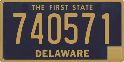 DE license plate 740571