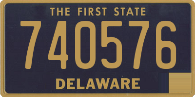 DE license plate 740576