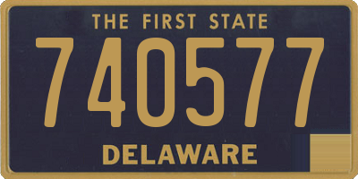 DE license plate 740577
