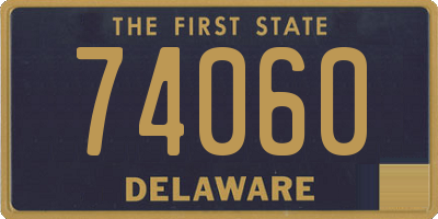 DE license plate 74060