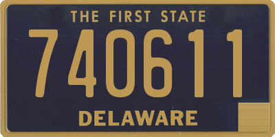 DE license plate 740611
