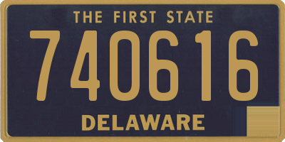 DE license plate 740616
