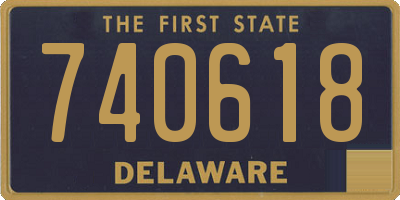 DE license plate 740618