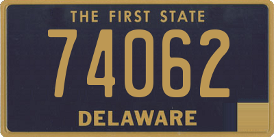 DE license plate 74062