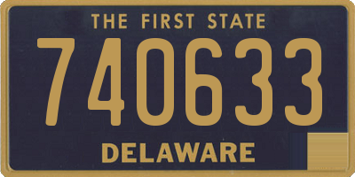 DE license plate 740633