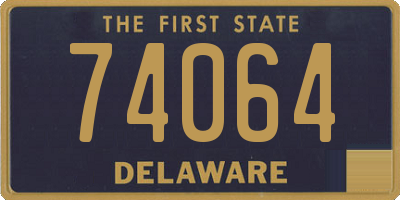 DE license plate 74064