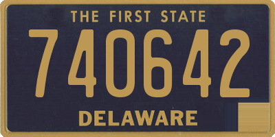 DE license plate 740642