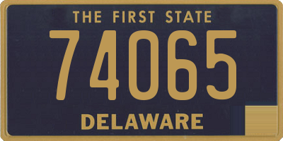DE license plate 74065