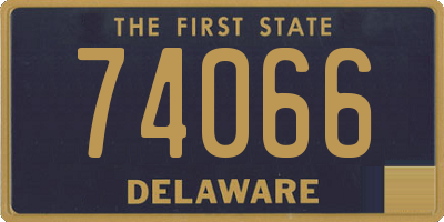 DE license plate 74066