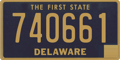DE license plate 740661