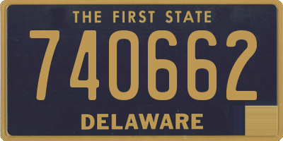 DE license plate 740662