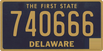 DE license plate 740666