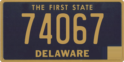 DE license plate 74067