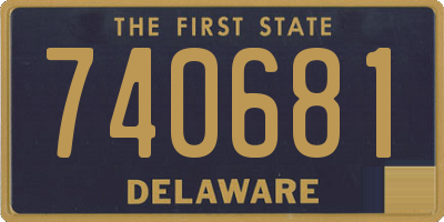DE license plate 740681